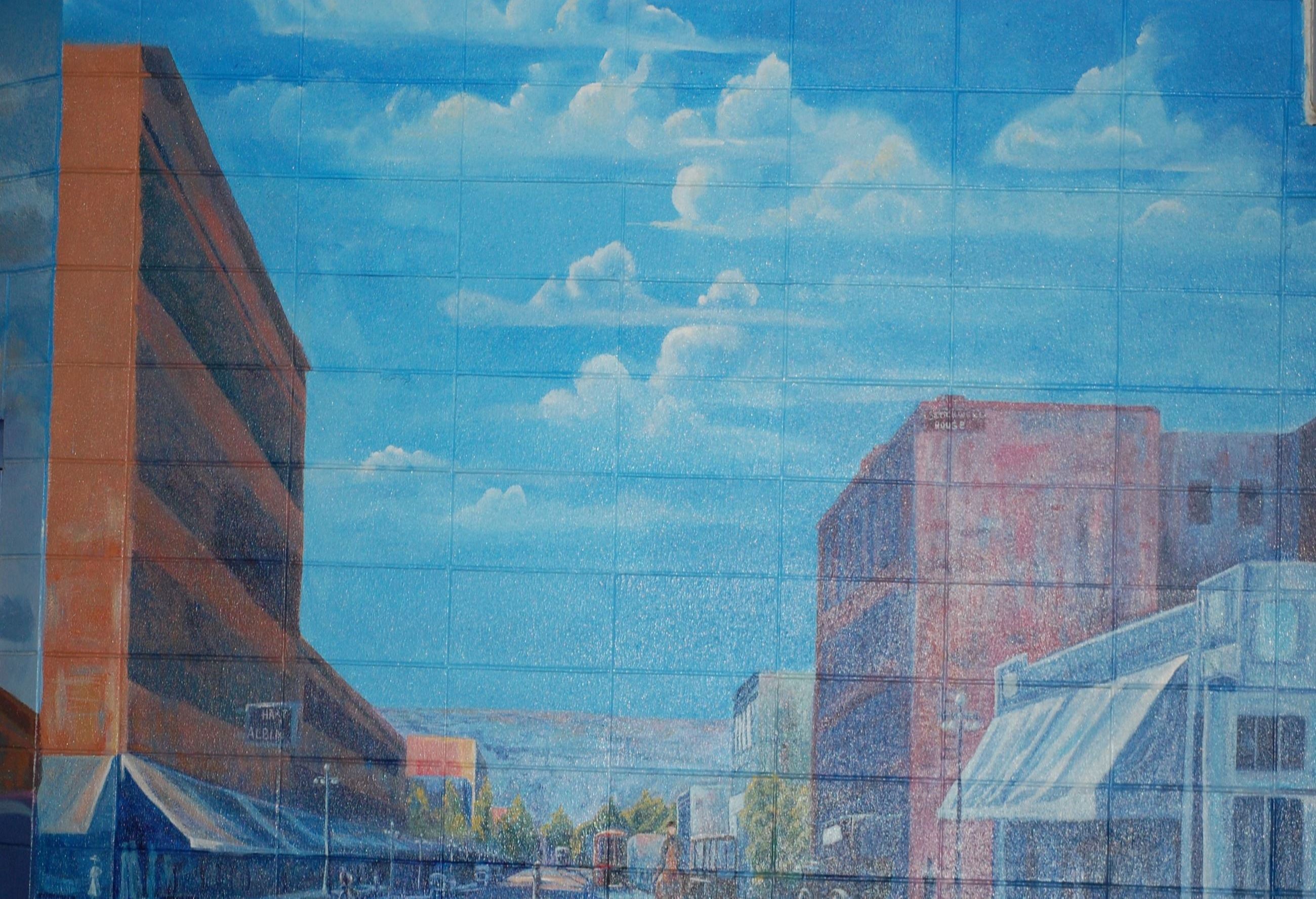 Terri Porta Painting of Old Downtown Billings 