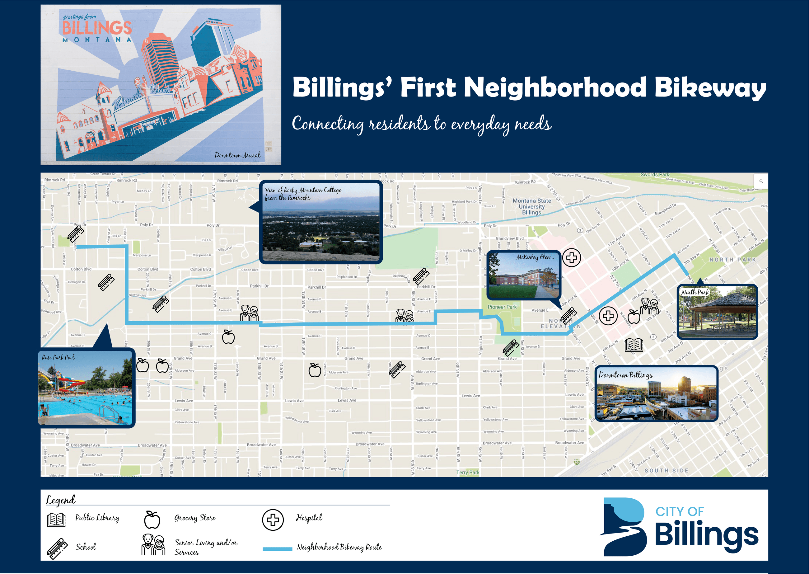 Neighborhood bikeway map