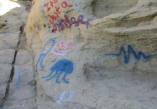 Graffiti on the Rims. 