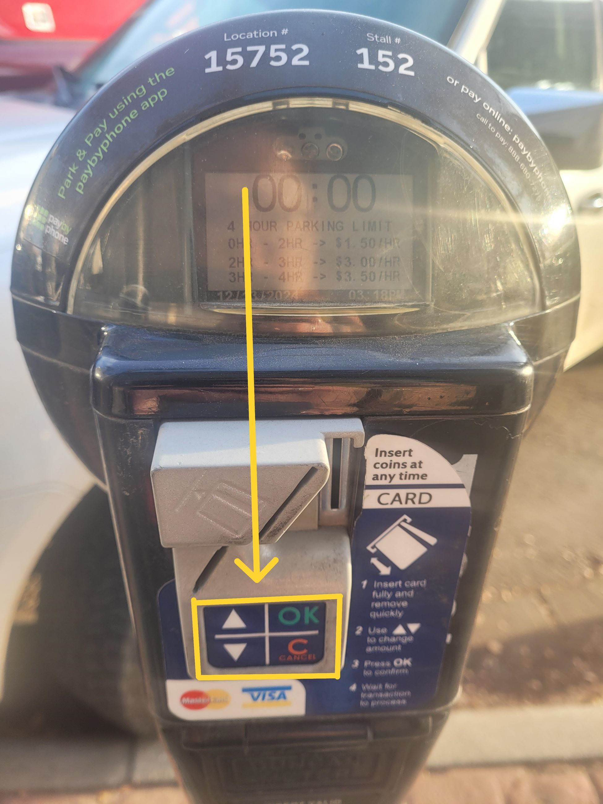 METER PIC CREDIT CARD ADD TIME