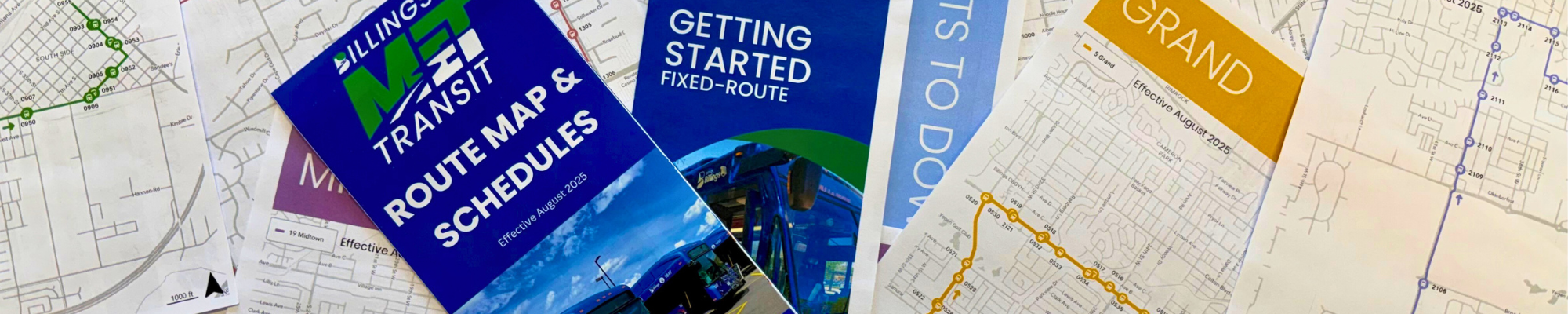 System map, getting started guide, and individual route maps 