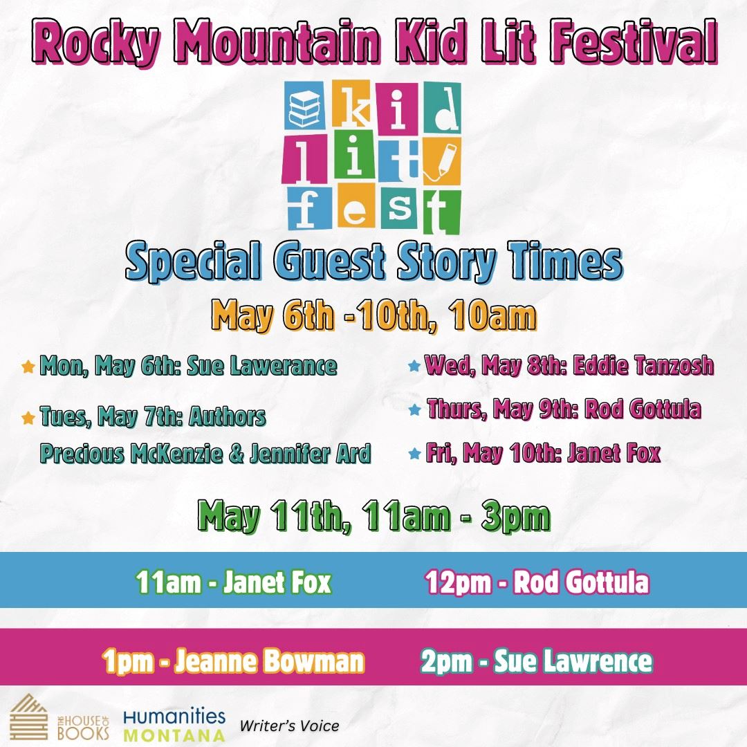 This year's flyer for the Kid's Literature Festival