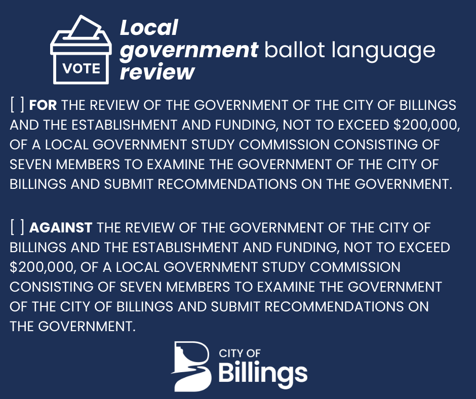 Ballot language for local government review. This can also be found in the article. 